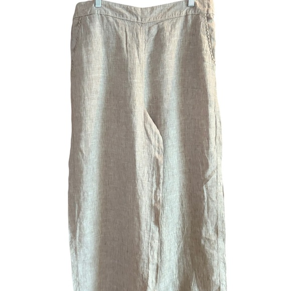Cynthia Rowley Pants - Cynthia Rowley Tan Linen Pants size XL
